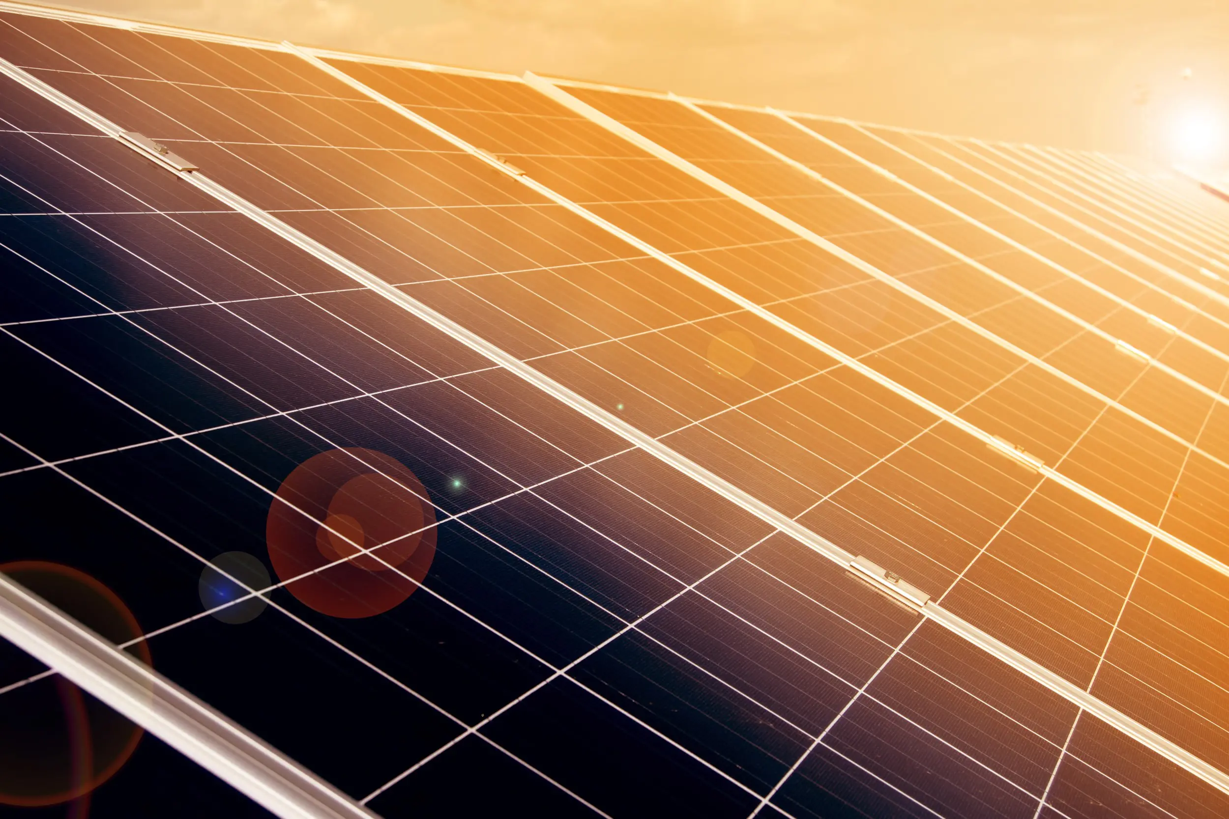 Solar panel background image